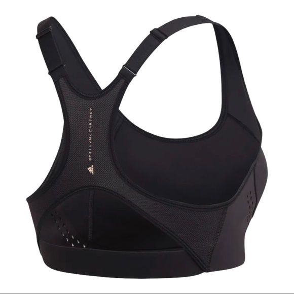 NWT Adidas By Stella McCartney True Purpose Sport Bra Black Size 32B - Picture 4 of 8
